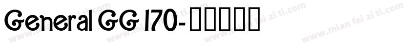 General GG 170字体转换